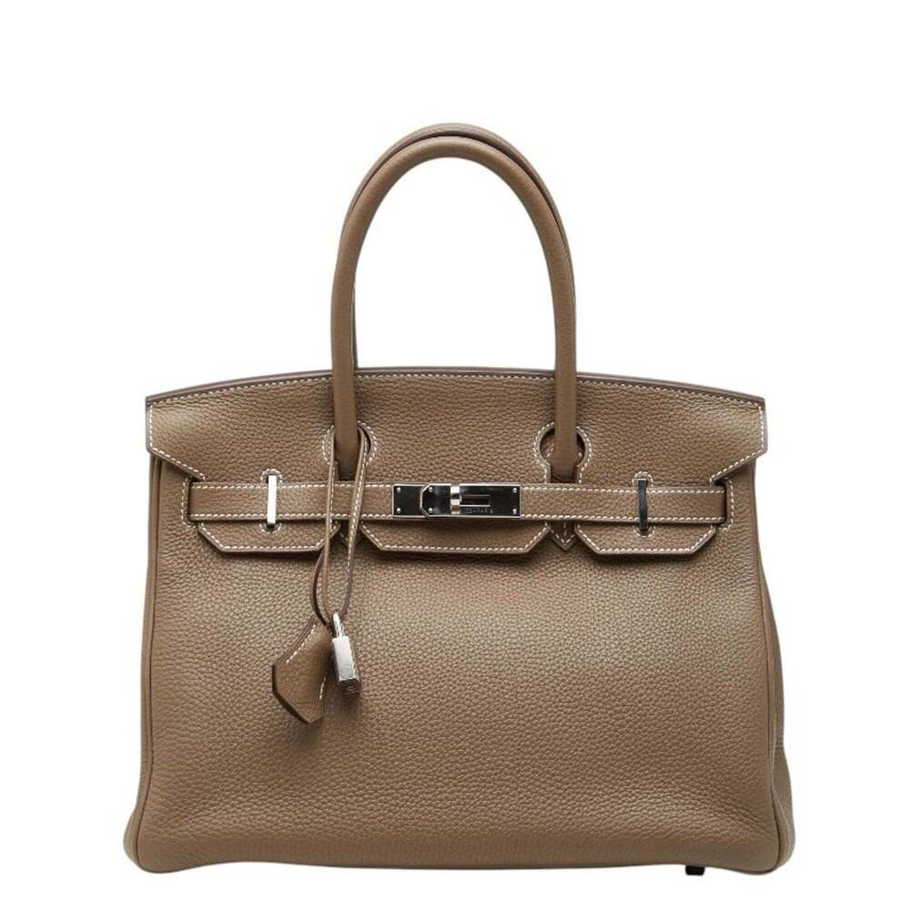 Hermes Birkin 30 Handbag, Inside Stitching, X Stamp, 2016, Etoupe, Silver Har...